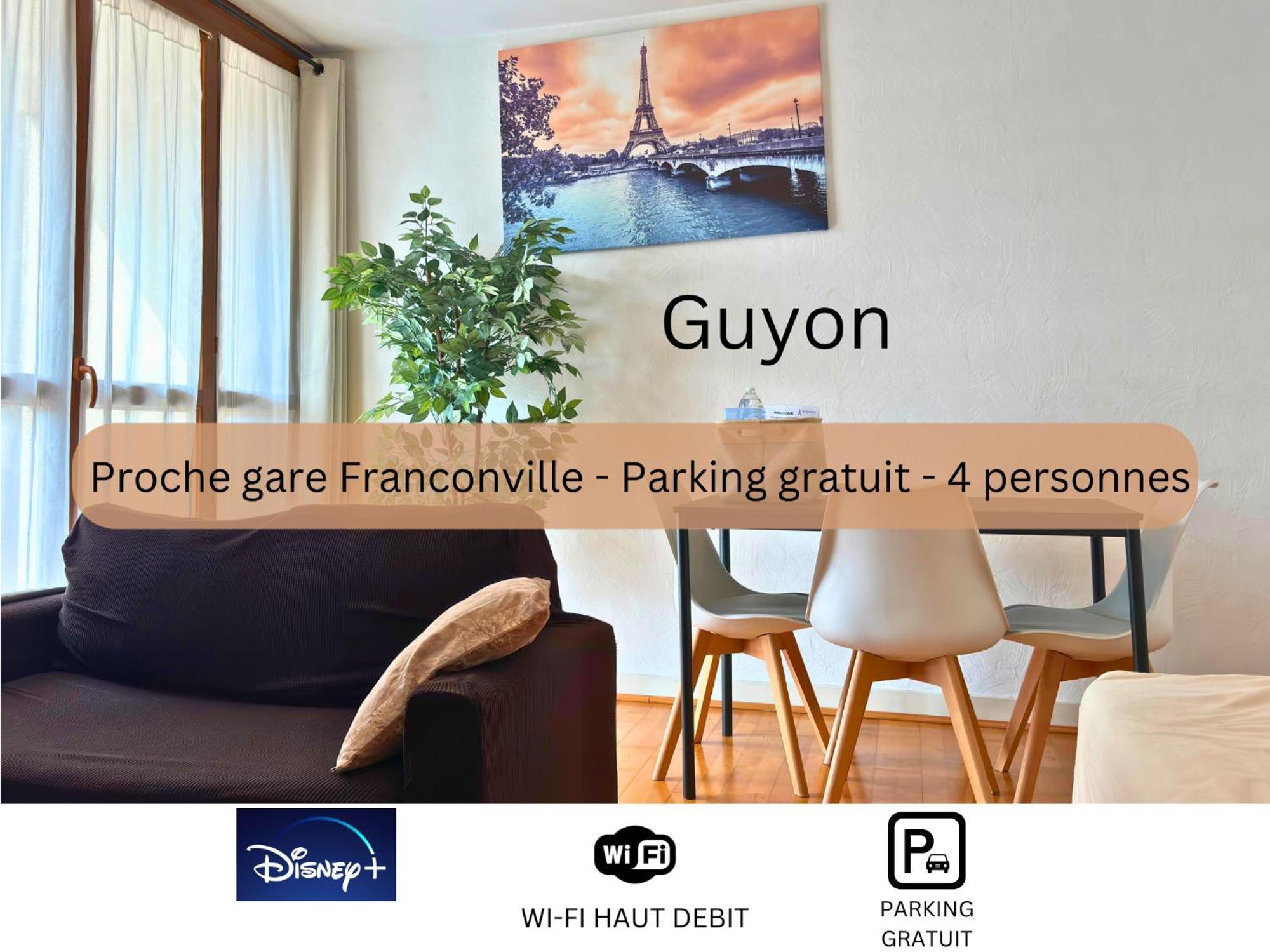 Guyon - Cosy Proche Gare Parking Facile - Balcon #Sirdest Lejlighed Franconville  Eksteriør billede